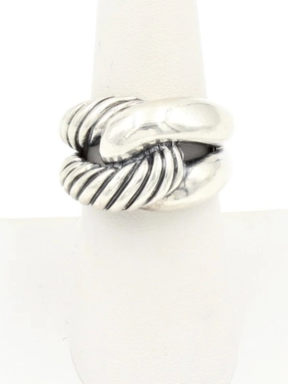 David Yurman Cable Infinity Knot 925 Sterling Silver Size 7 Width-15 mm - Picture 7 of 7